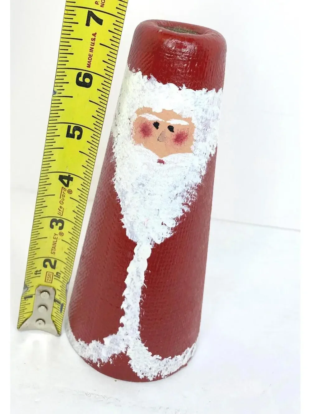 Primitive  Christmas Santa Tree Topper/table Decor